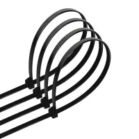 Nylonowe opaski zaciskowe 7,2x500 mm czarne 20 sztuk praktyczne i trwałe