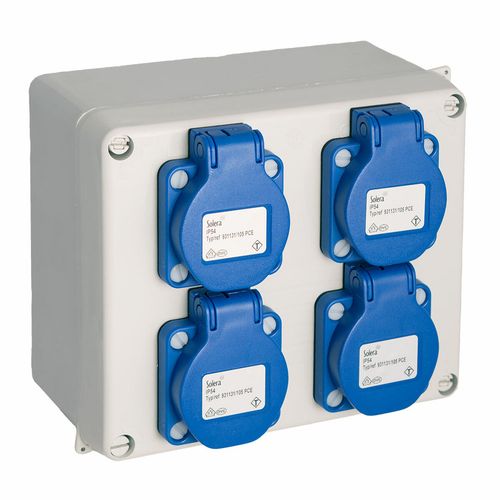Socket box Solera 817-42p Wodoszczelny 16,5 x 13,5 x 7 cm 250 V 16 A IP54 na Arena.pl