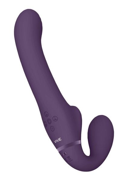 Ai - Dual Vibrating & Air Wave Tickler Strapless Strapon zdjęcie 3