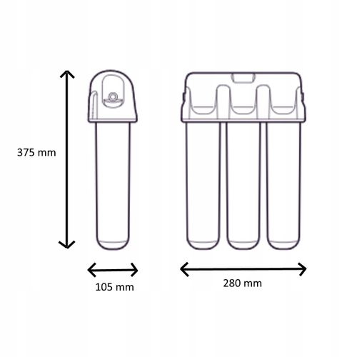 Filtr twardej wody pod zlew AQUAPHOR ECO H PRO zmiękczanie czarna wylewka na Arena.pl