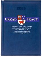 KALENDARZ A6 2026 tygodniowy KSIĄŻKOWY DLA URZĘDU PRACY Z NADRUKIEM