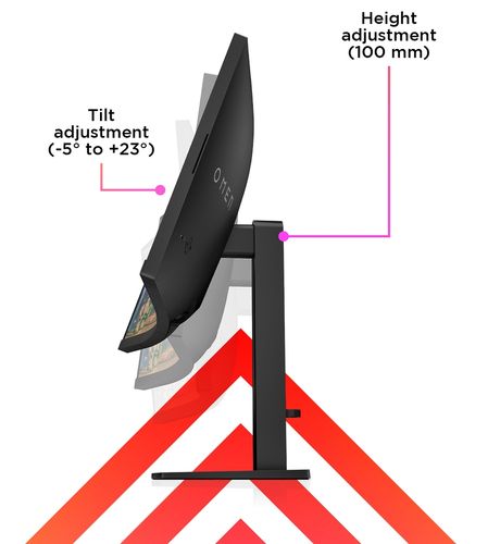 Monitor HP Omen 34c Curved Gaming WQHD VA 165Hz HDR 400 34 cale 3440x1440 HDMI DisplayPort VESA AMD FreeSync na Arena.pl