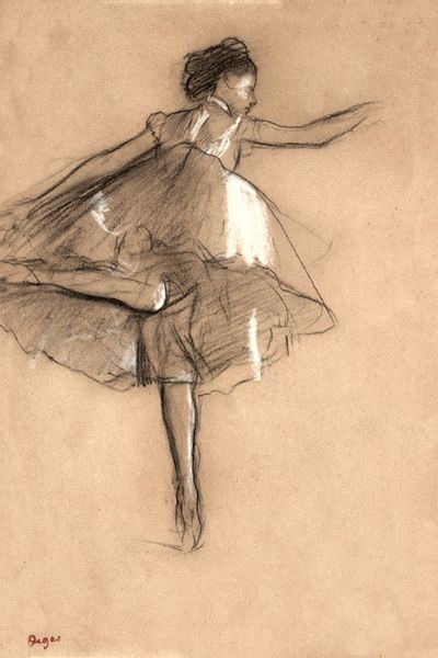 Dancer on pointe, Edgar Degas - plakat 60x80 cm zdjęcie 1