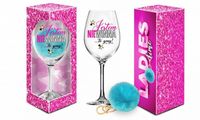 ladies time   kieliszek do wina signoria 700ml + pompon   jestem