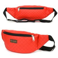 Czerwona Nerka Saszetka Na Biodro Duża Lakostka Beltimore C82