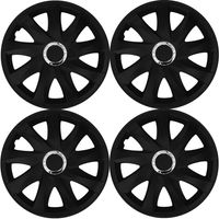 4x Kołpaki 14 cali uniwersalne NRM DRIFT CZARNY MAT Komplet Kołpaków