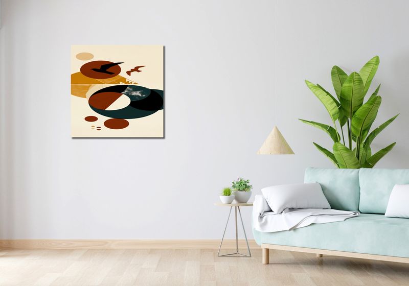 Obraz 70x70cm Subtelna Fauna zdjęcie 2