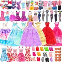 35X AKCESORIA UBRANIA SUKNIE BUCIKI STROJE LALKI 30cm PREZENT MIX ZABAWKI