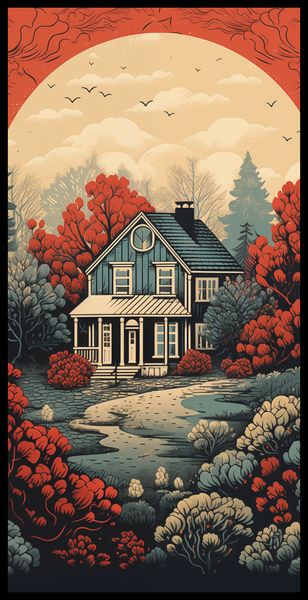 Plakat 50x100cm Idylla Rustykalna zdjęcie 2