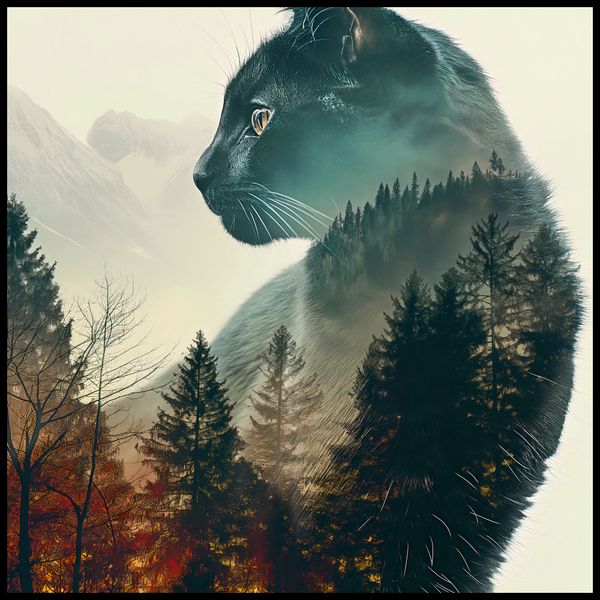 Plakat 80x80cm Koci Duch Lasu zdjęcie 2