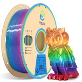 Filament PLA Silk Gradient Tęcza Wielokolorowy 1.75mm 1kg do Drukarki 3D