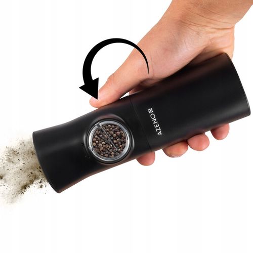 ELEKTRYCZNY MŁYNEK DO SOLI I PIEPRZU GRAWITACYJNY AKUMULATOROWY USB-C 2SZT na Arena.pl