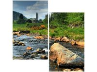 60X60CM DOLINIE GLENDALOUGH DWU OBRAZ ŚCIAN