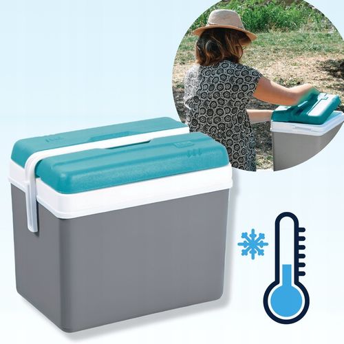 LODÓWKA TURYSTYCZNA 35L na WKŁADY MROŻĄCE do auta KAMPERA łodzi chłodząca na Arena.pl