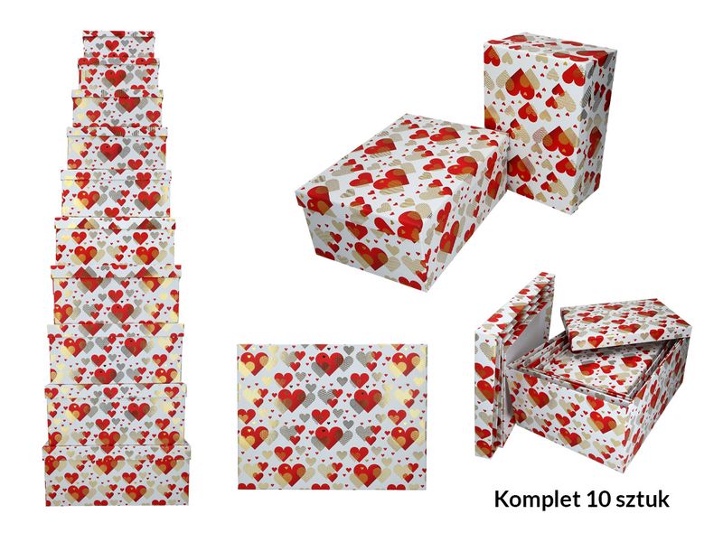 Kpl. 10 pudełek prezentowych zdjęcie 1