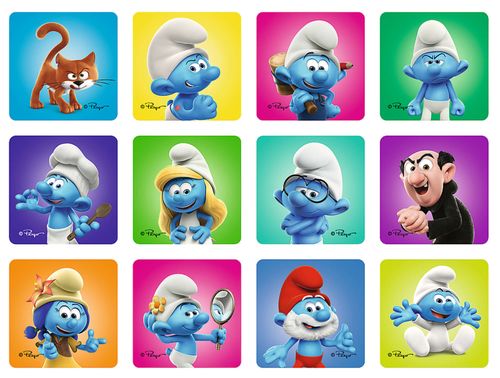 ND01_245631 PUZZLE 2w1+ memos Wesole zabawy Smerf na Arena.pl