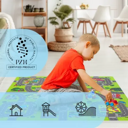 Mata edukacyjna puzzle piankowe dla dzieci miasto na Arena.pl