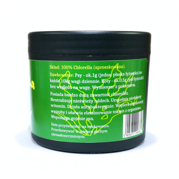 Chlorella dla psa i kota 200g Do michy zdjęcie 3