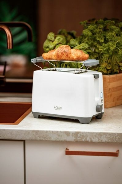 Toster Adler AD 3216 biały 1000 W lampka ruszt zdjęcie 8
