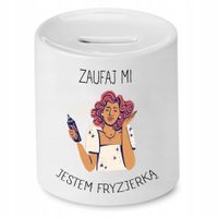 Skarbonka Fryzjera Fryzjerki Jestem Fryzjerką Z Nadrukiem Ze Zdjęciem