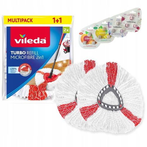 VILEDA wkład do mopa obrotowego TURBO 2 szt ORYGINALNE + gratis na Arena.pl