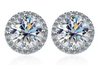 SREBRNE KOLCZYKI WKRĘTKI SZTYFTY DAMSKIE SREBRO PRÓBA 925 RODOWANE