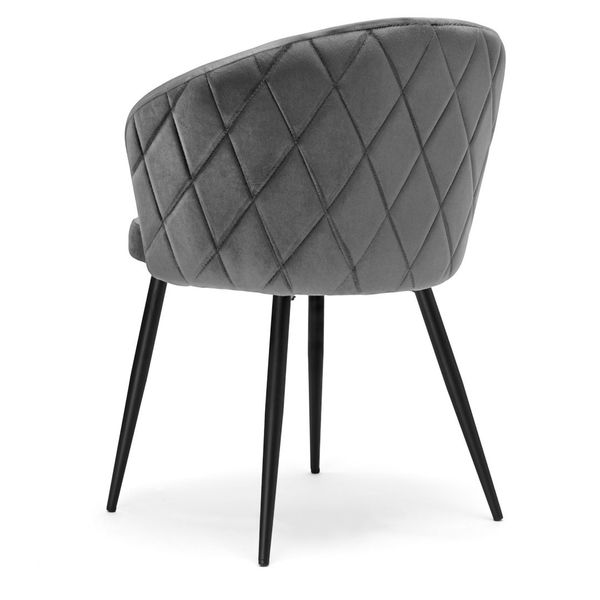 Krzesło HAMPTON VELVET grafitowe zdjęcie 6