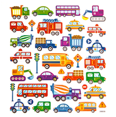 NAKLEJKI POJAZDY SŁUŻB MIEJSKICH 35 SZTUK DPNK-233 DP CRAFT