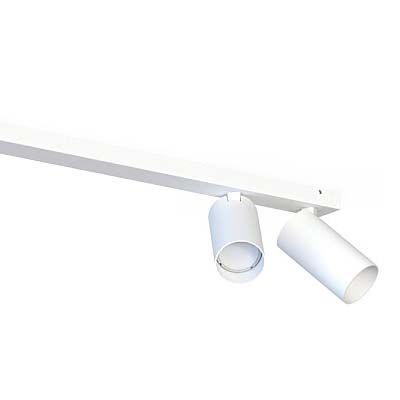 Natynkowe reflektorki białe Mono 7812 tuby na listwie do sypialni na Arena.pl