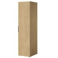 Szafa uchylna z półkami Napoli 1D 50 Dąb Cremona (czarny uchwyt)