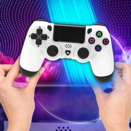 BEZPRZEWODOWY PAD GAMINGOWY DO PS4 KONTROLER DOUBLESHOCK WIBRACJE ZAMIENNIK na Arena.pl