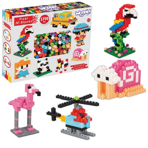 WOOPIE Klocki Konstrukcyjne 3D PIXEL 1750 el. na Arena.pl