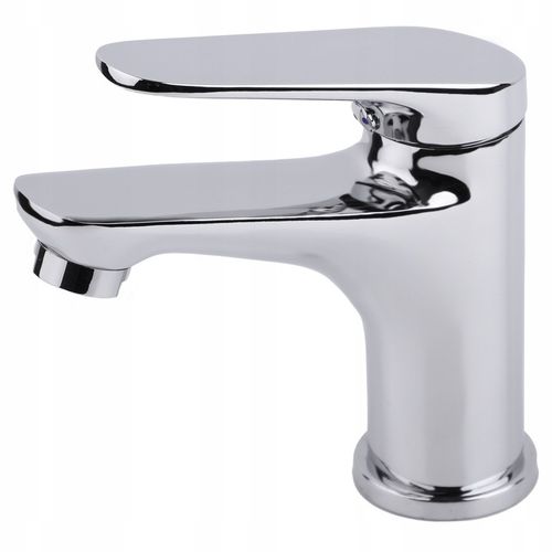 Bateria umywalkowa stojąca chrom kran łazienkowy srebrny YOKA HOME na Arena.pl