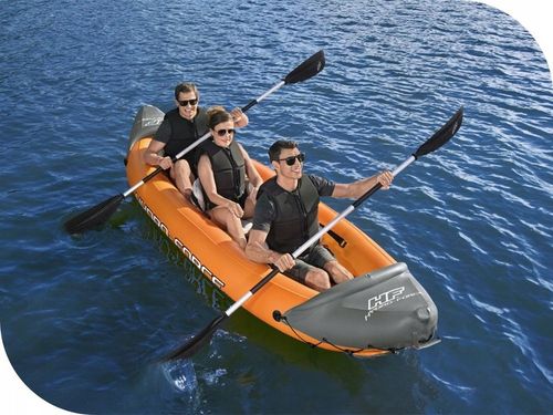 Kajak 3 osobowy Rapid Bestway 65132 Pompka Wiosła Torba NOWY MODEL 2024 na Arena.pl