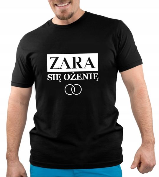 KOSZULKA MĘSKA T-SHIRT TSHIRT WIECZÓR KAWALERSKI PANA MŁODEGO PAN MŁODY 709 zdjęcie 1