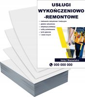 Ulotki A5 5000szt reklamowe firmowe różne wzory REMONTY WYKOŃCZENIA