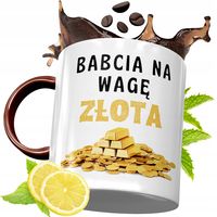 Kubek Bordowy Dla Babci Na Urodziny Prezent Z Nadrukiem Ze Zdjęciem