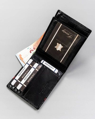 elegancki, skórzany portfel męski - rovicky na Arena.pl