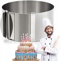 RANT DO TORTU CIAST 15cm REGULOWANY 16-30cm TORTOWNICA FORMA OBRĘCZ