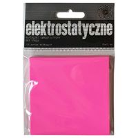 karteczki elektrostatyczne samoprzylepne 75x75 mm 100 ark. NEON - różowe
