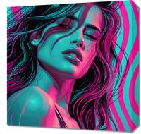 Obraz 50x50cm Neonowy Wzrok