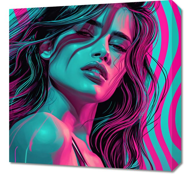 Obraz 50x50cm Neonowy Wzrok zdjęcie 1