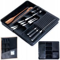 Wkład REGULOWANY na sztućce przybory noże do szuflady rozsuwany