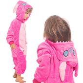 Piżama Dla Dzieci Dziecięca Kigurumi Onesie Kostium Stich Różowy 105-115 cm