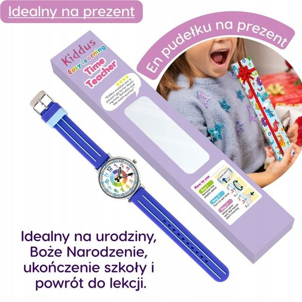 Kiddus Nauczyciel Czasu Polski Niebieski zdjęcie 6
