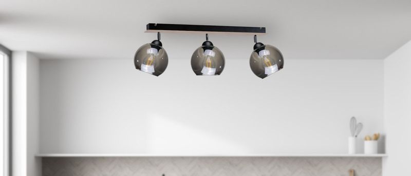 Spot 3xE27 YUNO WOOD BLACK/NATURAL zdjęcie 2