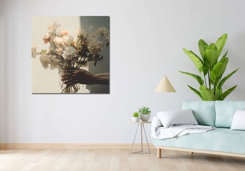 Obraz 100x100cm Ulotne Piękno Bukietu na Arena.pl