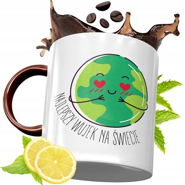 Kubek Bordowy Dla Wujka Na Urodziny Prezent Z Nadrukiem Ze Zdjęciem zdjęcie 1