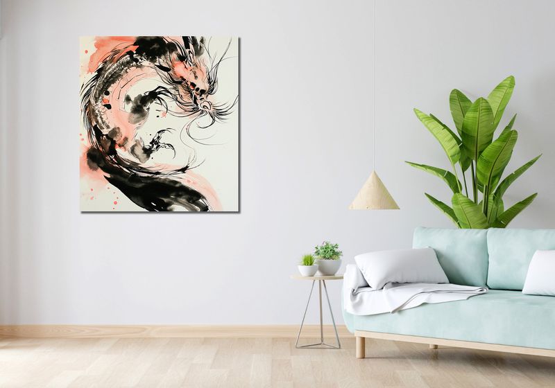 Obraz 90x100cm Smocza Furia zdjęcie 2