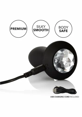 calexotics power gem vibrating petite crystal probe silikonowa sonda led na Arena.pl